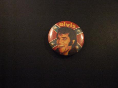 Elvis Presley King of Rock met Confederatievlag